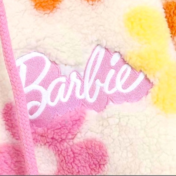 Barbie Hoodie Floral Sherpa - Picture 3 of 11